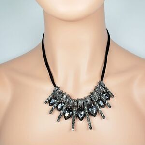 Brand New Top Fashion Black Rhinestone Top Quality Necklace